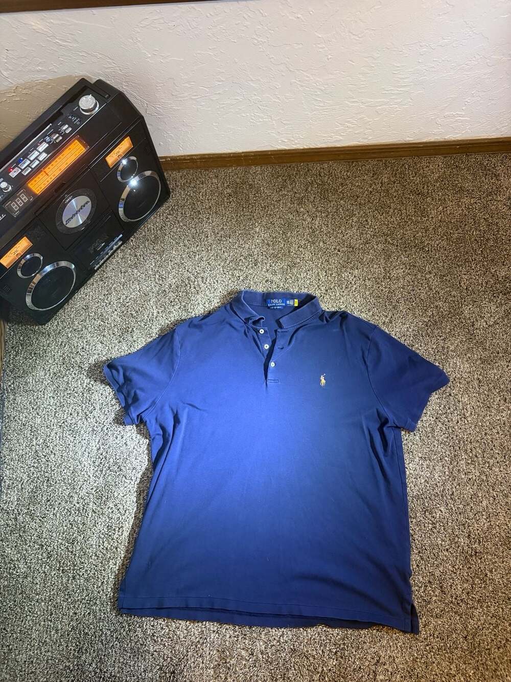 Polo Ralph Lauren Men's Custom Slim Fit Short-Sleeve Polo Shirt - Blue